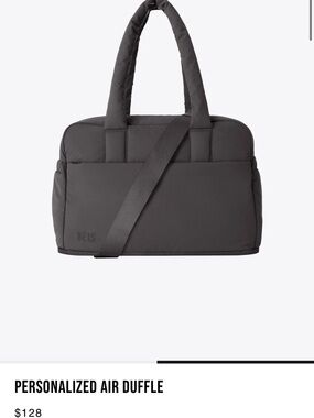 BEIS Personalized Air Duffle - Charcoal Black